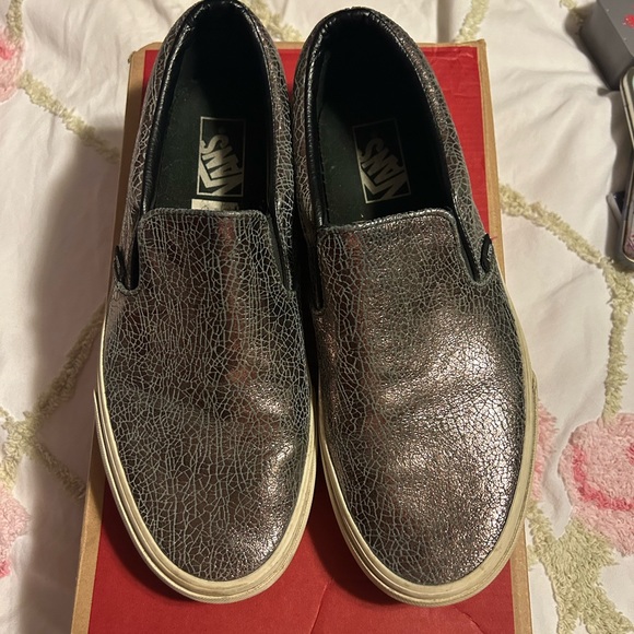 VANS CLASSIC SLIP-ON CRACKED METALLIC - Picture 3 of 9